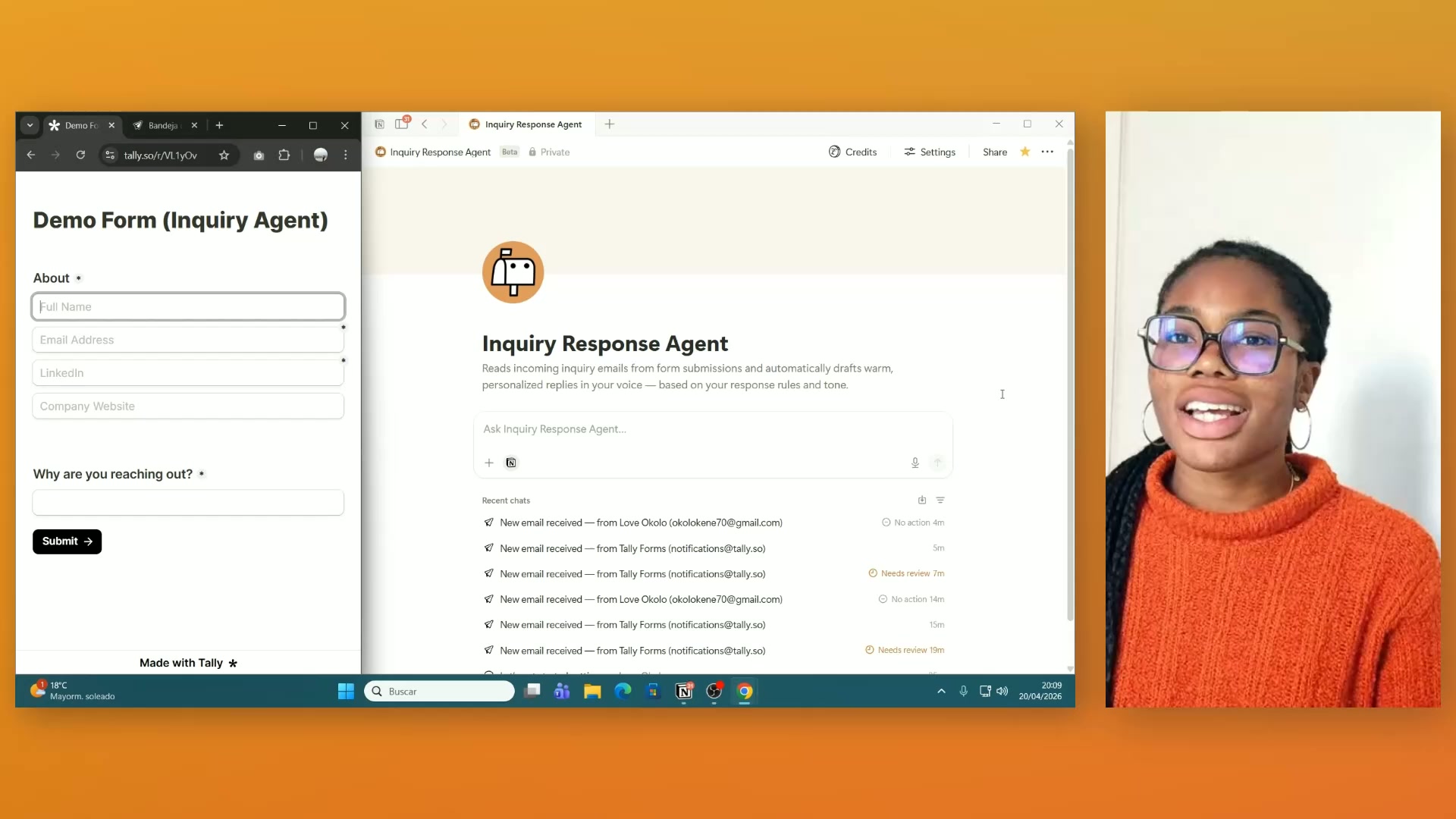 Construí un Agente de Inquiries en Notion que Hace Seguimiento de Leads por Email Automáticamente